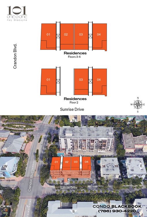 101 Key Biscayne floorplans
