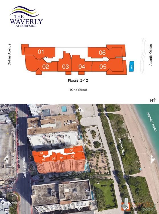 The Waverly at Surfside floorplans