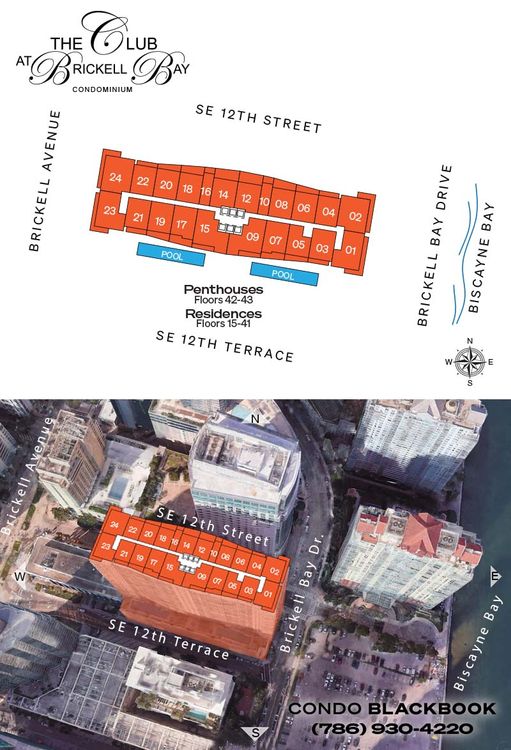 The Club at Brickell floorplans