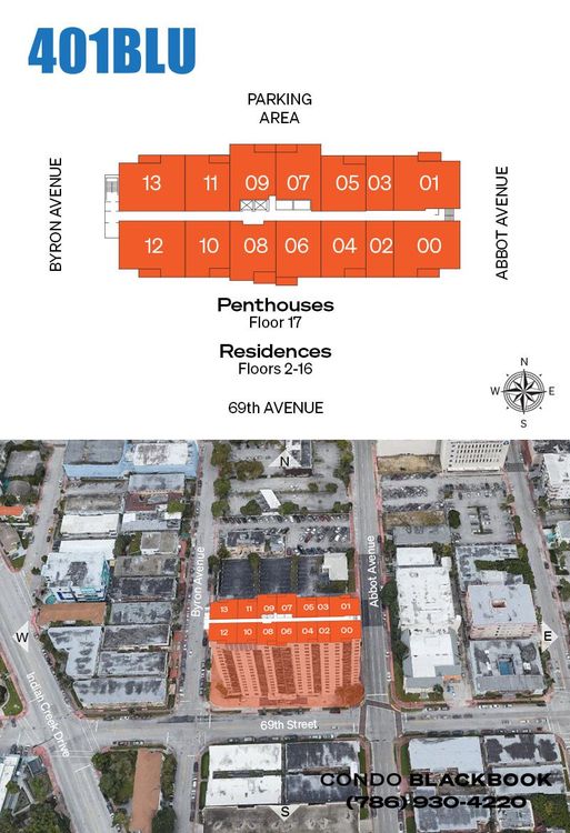 401 Blu Condo floorplans