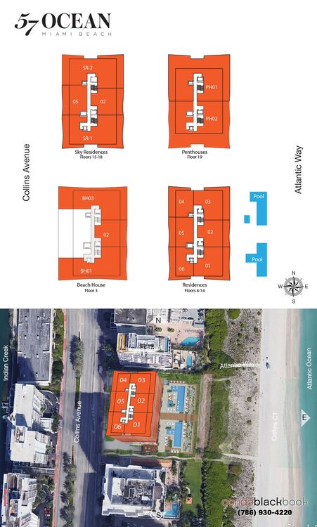 57 Ocean floorplans