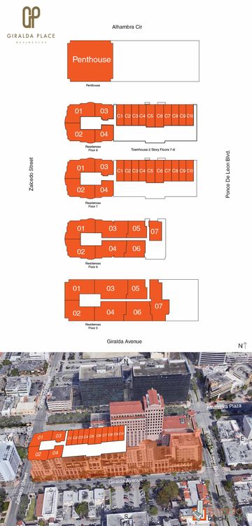Giralda Place floorplans