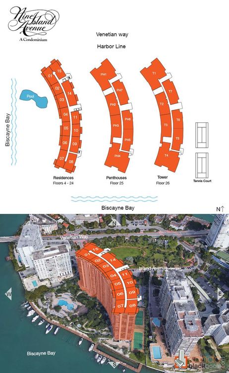 Nine Island Avenue floorplans