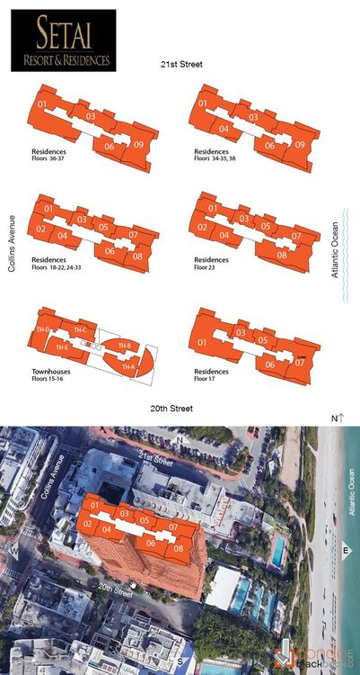 Setai floorplans