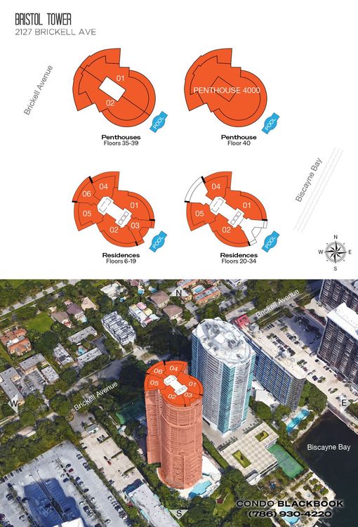 Bristol Tower Condominium floorplans