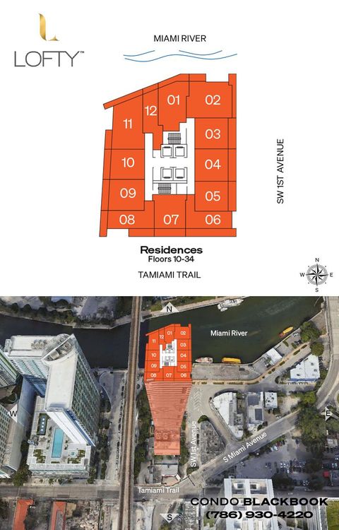 Lofty Brickell floorplans