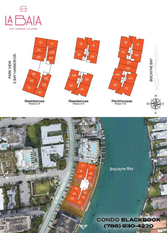 La Baia floorplans