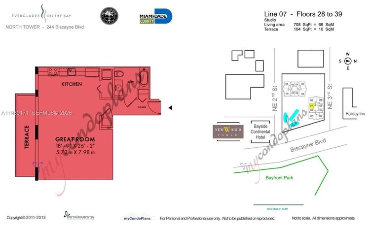 Vizcayne North Tower #3707 image #19