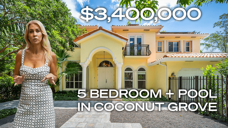 Watch: Property Spotlight: Tour this $3.4M, 5-bedroom Cul-de-Sac Home in Coconut Grove
