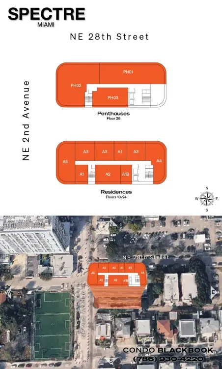 Spectre Miami floorplans
