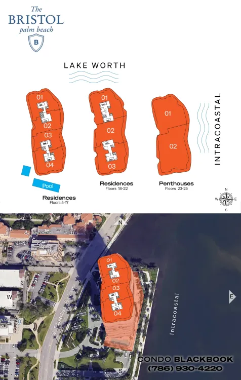 The Bristol Palm Beach floorplans