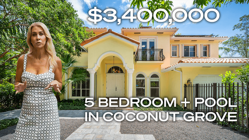 Watch: Property Spotlight: Tour this $3.4M, 5-bedroom Cul-de-Sac Home in Coconut Grove